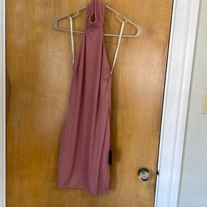 NEW Lulus Mini Dress Halter Size XS Mauve Color